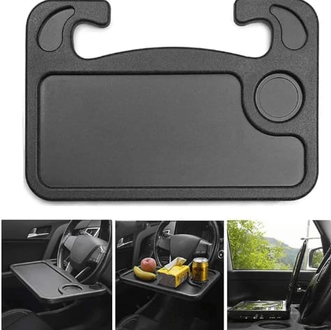 Car Steering Wheel Desk Tray – Laptop & Food Table for Car