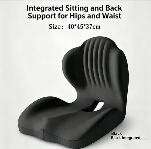 Super Ortho Ergonomic Memory Foam Seat Cushion for Long Sitting & Back Pain Relief