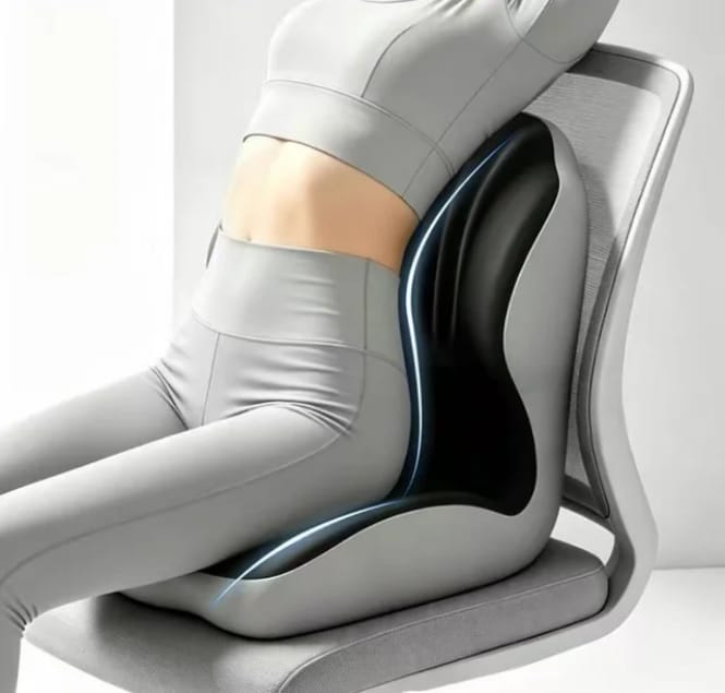 Super Ortho Ergonomic Memory Foam Seat Cushion for Long Sitting & Back Pain Relief