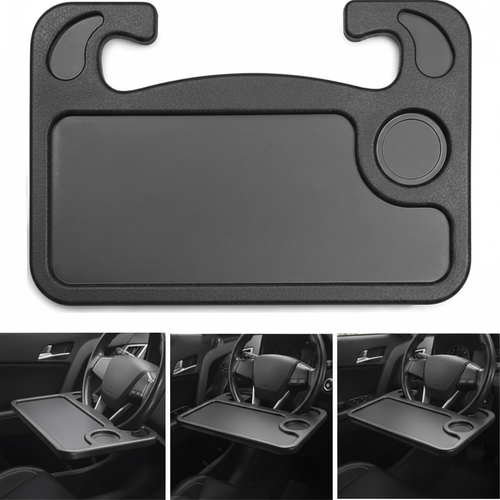 Car Steering Wheel Desk Tray – Laptop & Food Table for Car
